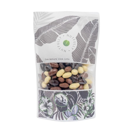 Almonds with dark, white & milk chocolate coating - 750G