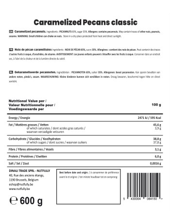 Gekarameliseerde pecannoten - 600G